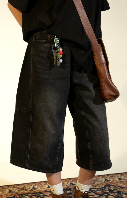 Denim Jorts Faded Black (Unisex)