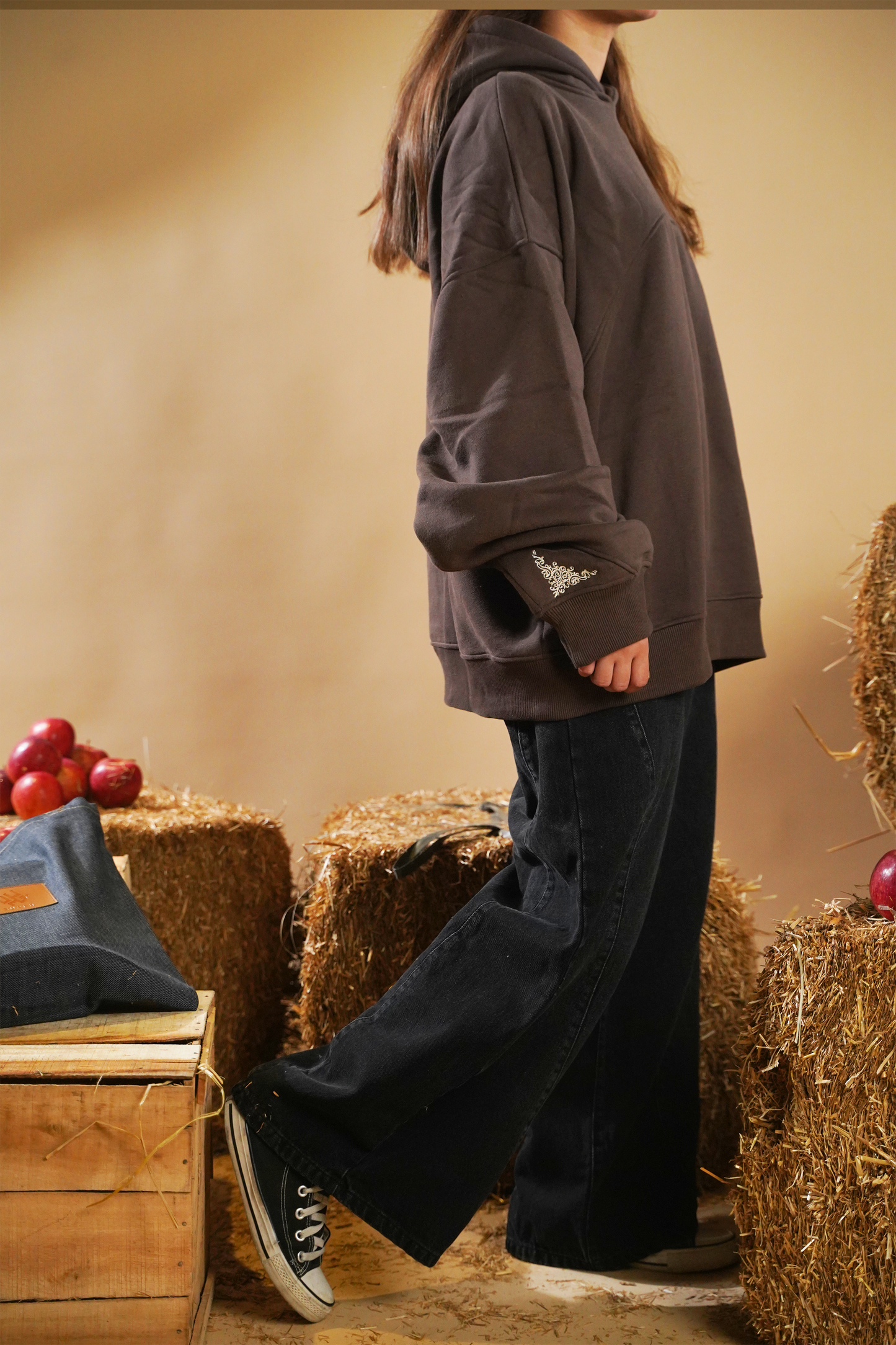 Oversized Embroided Hoodie