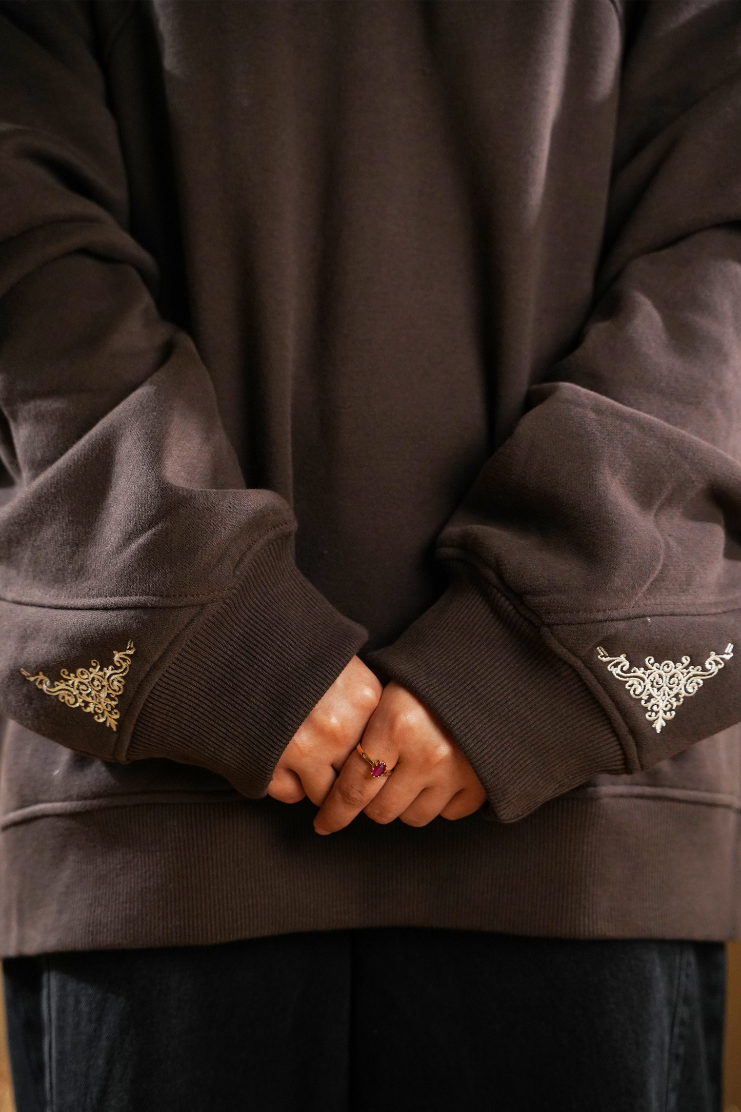 Oversized Embroided Hoodie