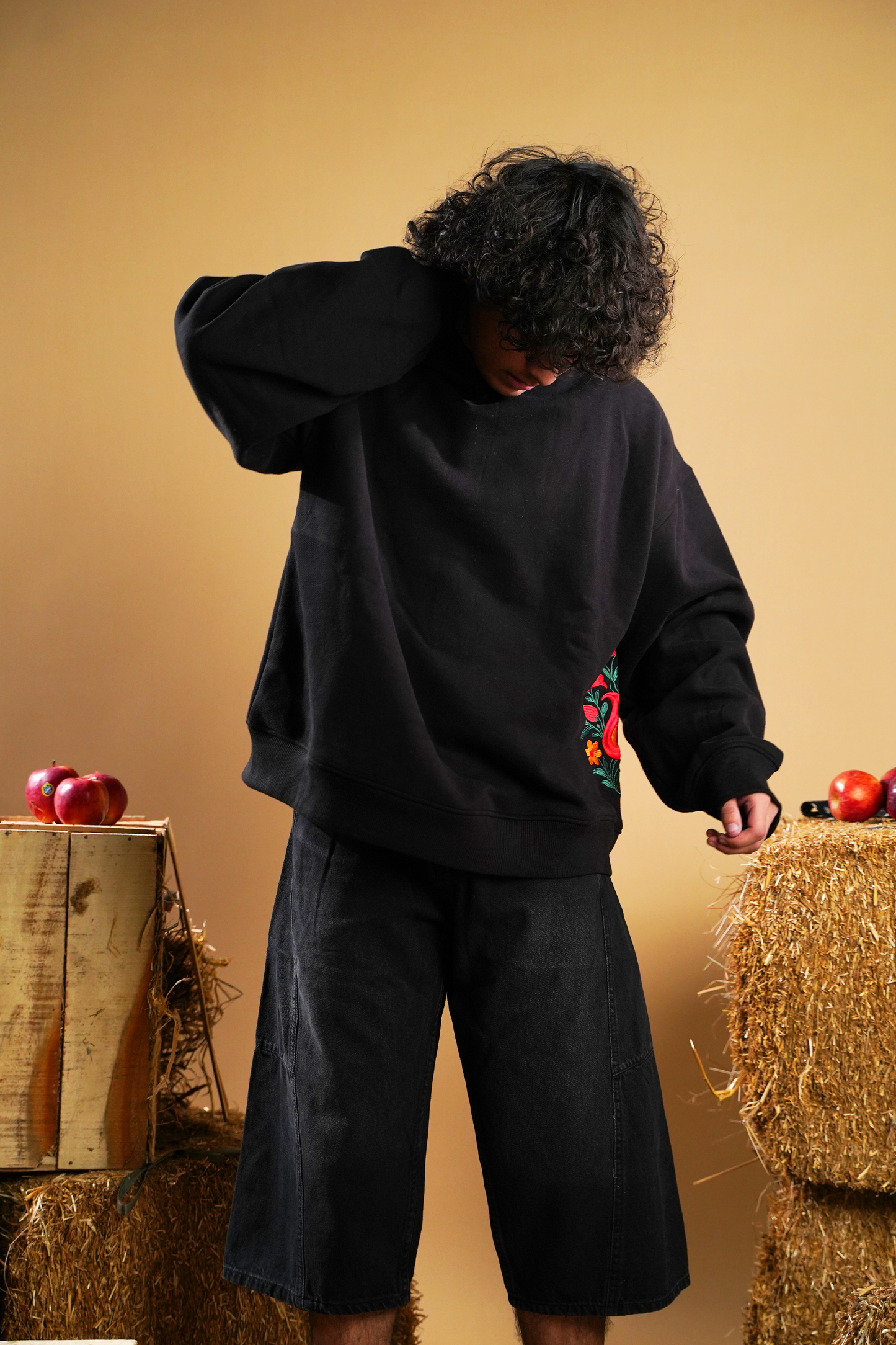 Oversized Embroided Hoodie